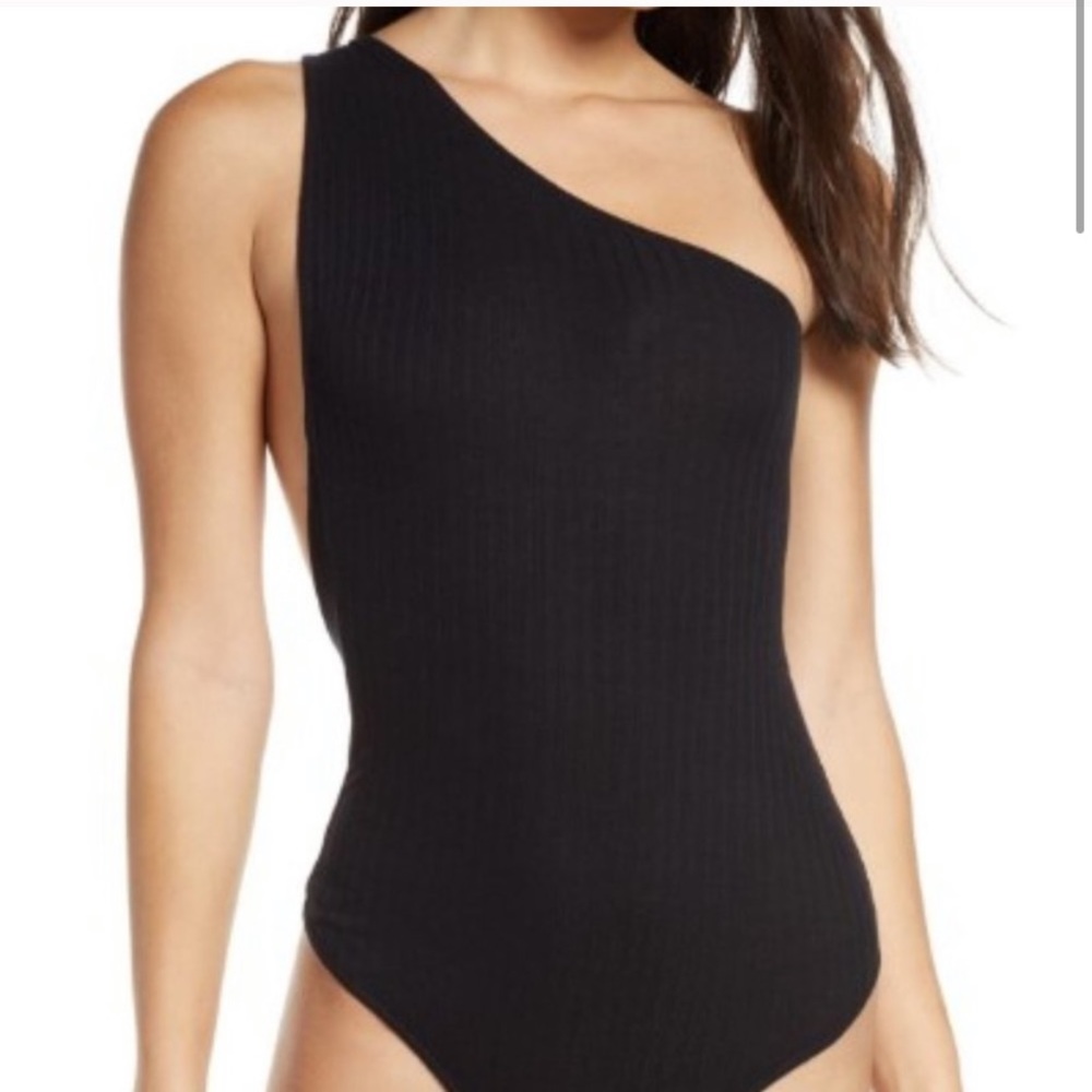 NWT Intimately Free Black Bodysuit Floral Tie XS